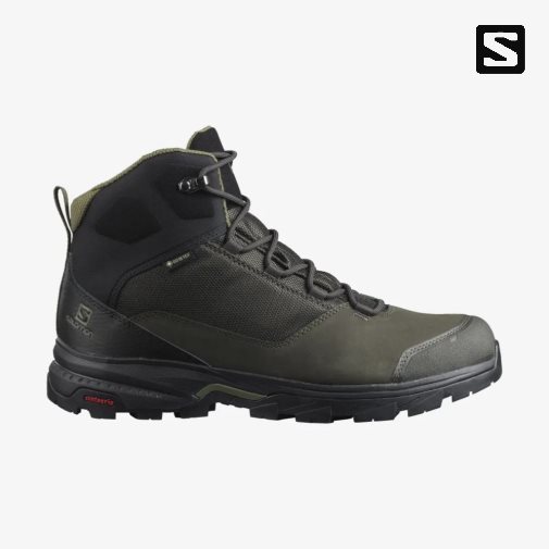 Botas Montaña Salomon Outward GTX Hombre Verde Oliva | MX VLRI358